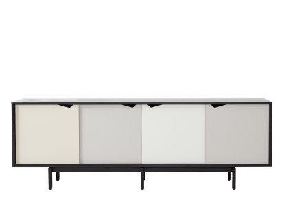 Details Andersen S1 Sideboard S1 Sideboard, Schwarz lackiert - Creme/grau