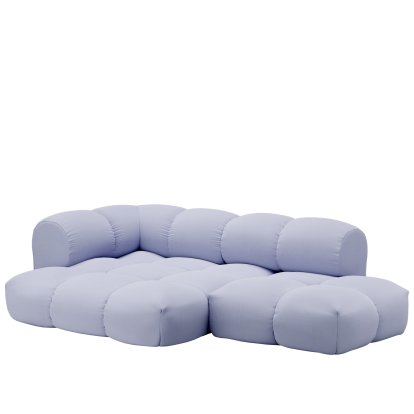 Sander Sofa Design 6, Armlehne links, Vidar 4 - Fliederblau 0723