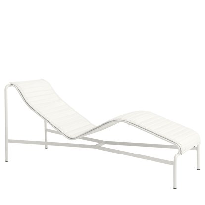 Palissade Chaise Longue, Cream white, Mit Auflage, Ohne Nackenkissen