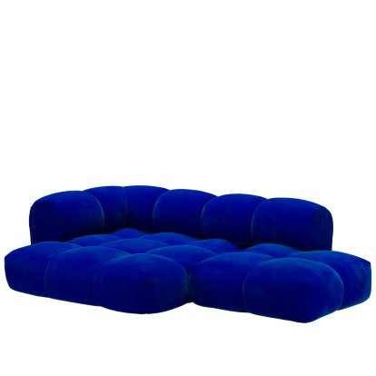 Sander Sofa Design 6, Armlehne links, Nuvem - Coboldblau 642 