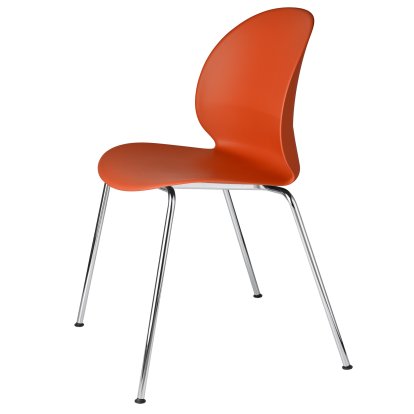 N02 Stuhl, Dunkel orange, Chrome