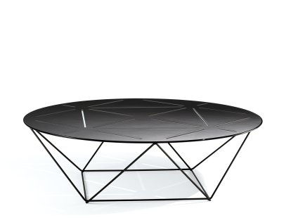 Joco, H 26 x ø 90 cm, Matt-pulverbeschichtet schwarz