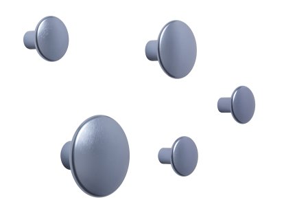 The Dots Metal 5er Set, Hellblau