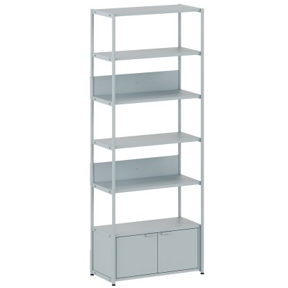 Unit Regal Stahl, 215 m , 1 x Doppeltür, Blassblau
