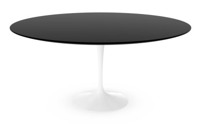 Saarinen Esstisch rund, 152 cm, weiß, Fenix schwarz