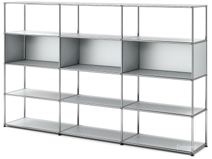 USM Haller Wohnzimmer Regal XL, USM mattsilber