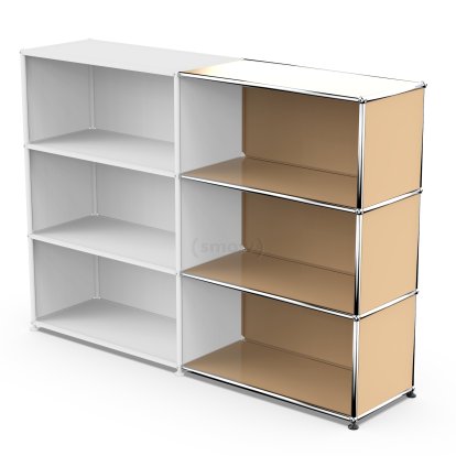 USM Haller Anbaupaket Horizontal 3, USM beige, 35 cm