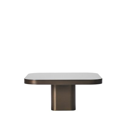 Bow Coffee Table, Messing brüniert, H 31 x B 70 x T 70