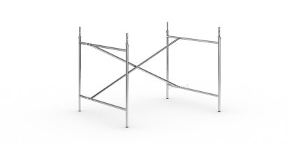 Eiermann 2 Tischgestell , Chrom, senkrecht, versetzt, 100 x 78 cm, Mit Verlängerung (Höhe 72-85 cm)
