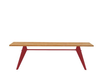 EM Table, 240 x 90 cm, Eiche natur massiv, geölt, Japanese red