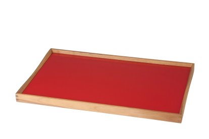 Turning Tray, L (38 x 51 cm), Schwarz/Rot