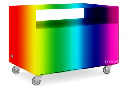 Rollwagen R 107, Einfarbig, Wunschfarbe (RAL Metallic), Industrierollen