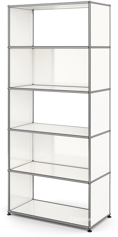 USM Haller Wohnzimmer Regal M, 2 Rückwände, Reinweiß RAL 9010