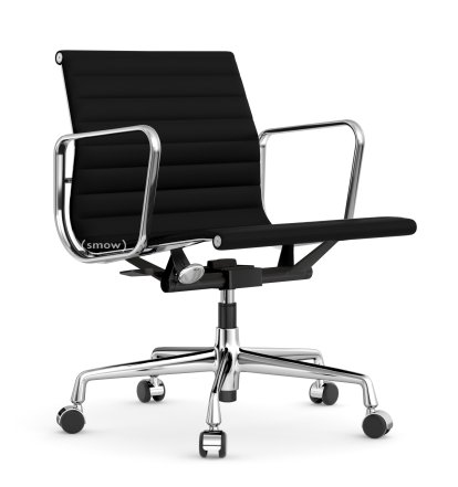 Aluminium Chair EA 117, Verchromt, Hopsak, Nero