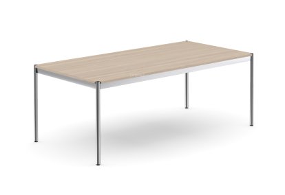 USM Haller Tisch, 200 x 100 cm, Holz, Eiche geölt weiß