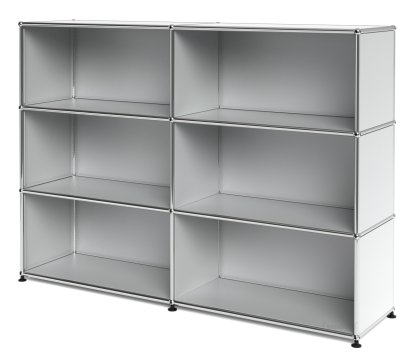 USM Haller Highboard L offen, USM mattsilber