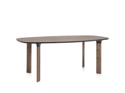 Analog, Walnussfurnier, Beine Walnuss, 185 x 105 cm