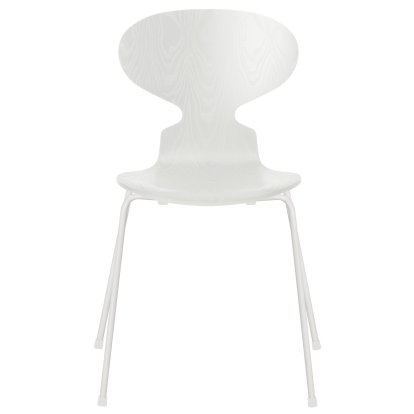 Ameise 3101 Stuhl, Gefärbte Esche, White, White