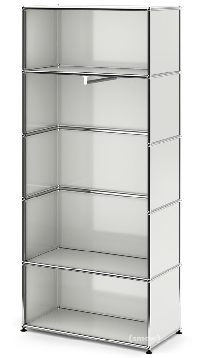 USM Haller Garderobe M mit Kleiderstange Typ I, Lichtgrau RAL 7035