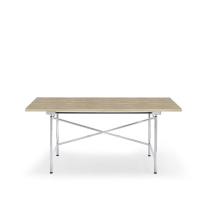 Eiermann 1 Tisch M (Mechanische Höhenverstellung), Eiche natur, 160 x 80 cm, Chrom