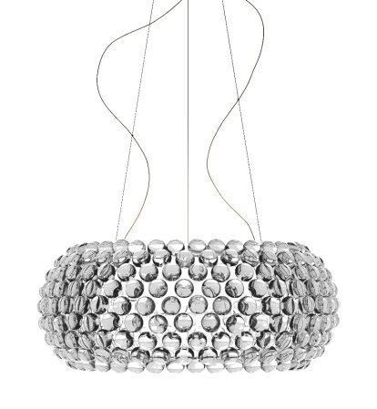 Caboche Sospensione Plus, Grande (H 28 x ø 70 cm), Transparent