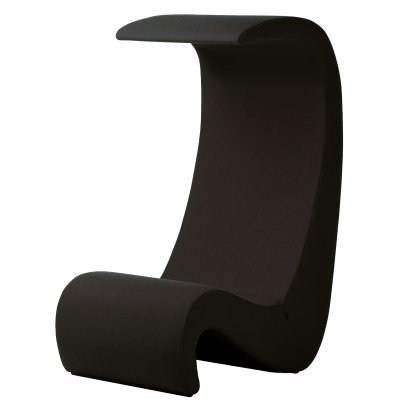 Amoebe Highback Loungesessel, Schwarz