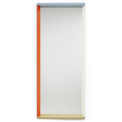 Colour Frame Mirror, Groß (58cm x 140 cm), Blau / Orange