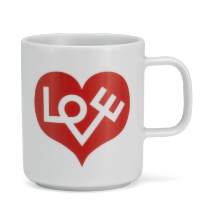 Girard Coffee Mugs, Love Heart, red, Einzeln