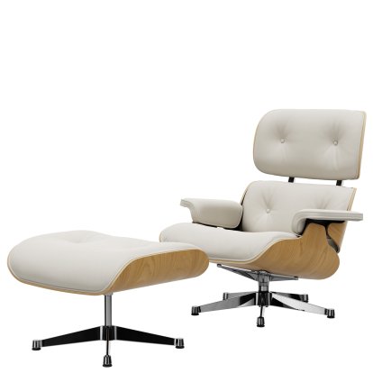 Eames Lounge Chair & Ottoman White