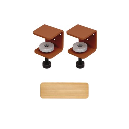 Tiptoe Wandregal Eiche massiv, Wandregal 60 cm, TipToe x HEJU - Zimtbraun