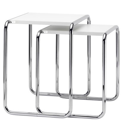 Satztischset B 9 a + b, MDF decklackiert reinweiß