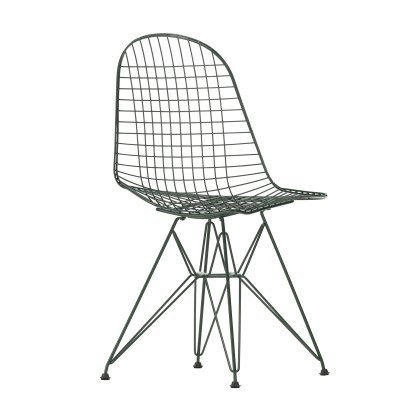 Wire Chair DKR , Pulverbeschichtet dark green