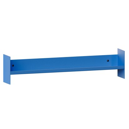Pli Wandregal Slim, 60 cm, Azurblau, Ohne Haken