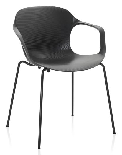 Details Fritz Hansen NAP Armlehnstuhl NAP Armlehnstuhl, 45 cm, Pfeffergrau