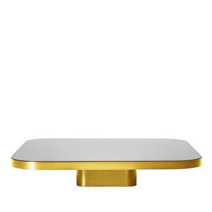 Bow Coffee Table, Messing natur, H 19 x B 100 x L 100