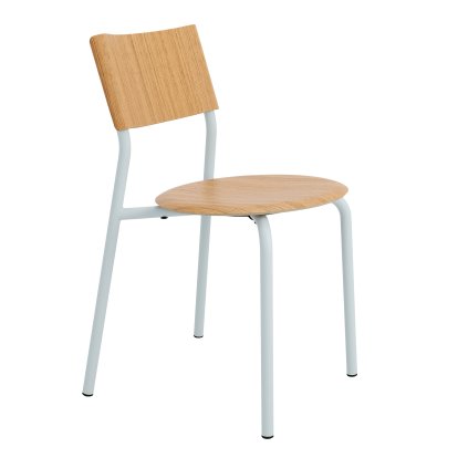 Details Tiptoe SSD Stuhl, Metall/Holz SSD Stuhl, Metall/Holz, Eiche, Blassblau