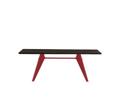 EM Table, 200 x 90 cm, Eichenfurnier dunkel, Naturholz Schutzlack, Japanese red