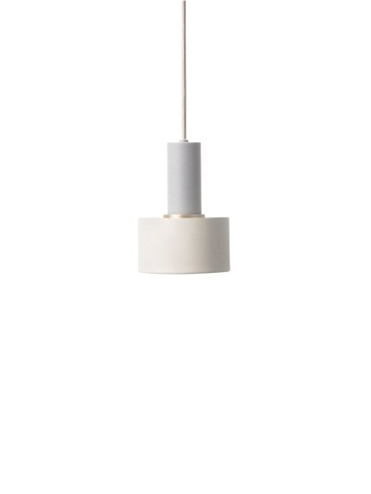 Details Ferm Living Collect Lighting Collect Lighting, Niedrig, Light grey, Disc, Light grey