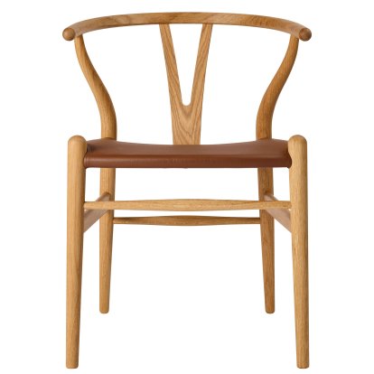 CH24P Wishbone Chair Leder