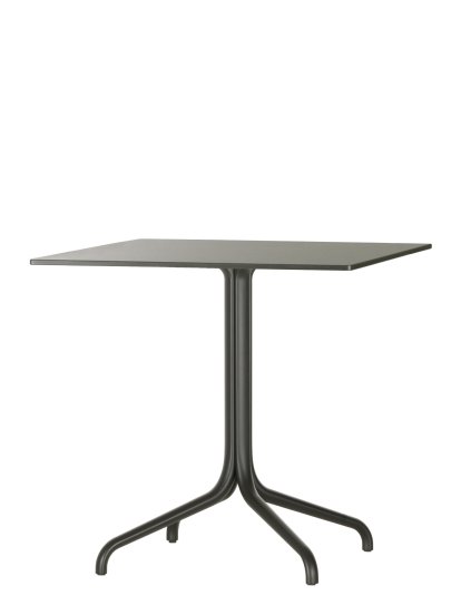 Belleville Table Outdoor, 75 x 75 cm, Vollkernmaterial schwarz
