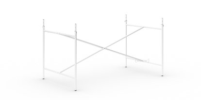 Eiermann 2 Tischgestell , Weiß, senkrecht, mittig, 135 x 78 cm, Mit Verlängerung (Höhe 72-85 cm)