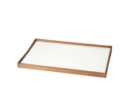 Turning Tray, S (23 x 45 cm), Schwarz/Weiß