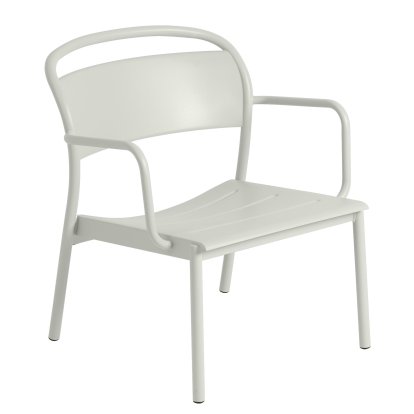 Linear Steel Lounge Armchair, Grey