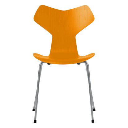 Grand Prix 3130 Stuhl, Gefärbte Esche, Burnt yellow, Silver grey