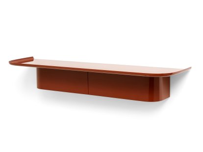 Korpus Shelf, H 14 x B 90 x T 25 cm, Brick red