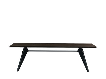 EM Table, 240 x 90 cm, Eichenfurnier dunkel, Naturholz Schutzlack, Tiefschwarz