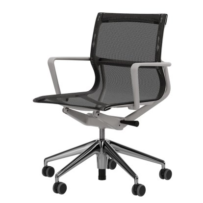 Physix, TrioKnit black pearl, Soft grey / Aluminium, poliert, Weich für harte Böden