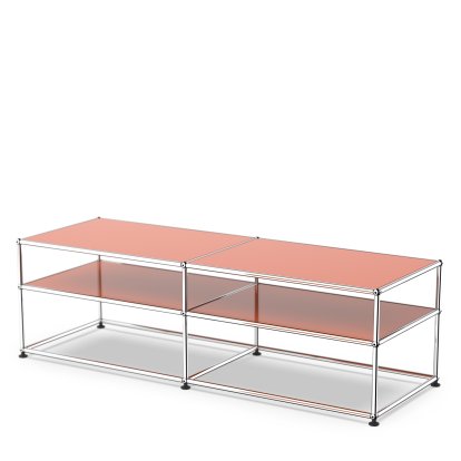 USM Haller Beistelltisch Typ I, Metall, Reinorange RAL 2004