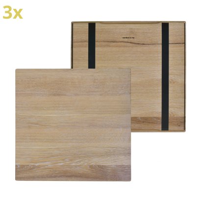 Holzauflage für USM Haller Regale, Größe XL, 50 cm x 50 cm, Eiche, weißgeölt