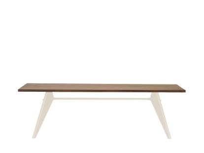 EM Table, 240 x 90 cm, Amerikanischer Nussbaum massiv, geölt, Ecru